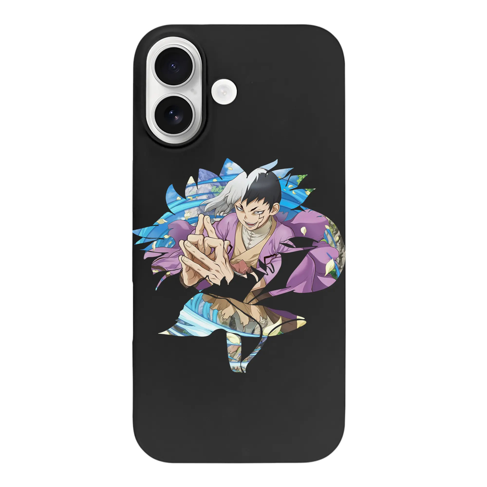 ドクターストーン グッズ,ゲン 銀狼 - iPhone 17 シリーズ シリコンケース 薄型 耐衝撃 指紋防止 ソフトタッチカバー 精密フィット 傷防止 保護ケース iPhone 17/17 Air/17 Pro/17 Pro Max 対応